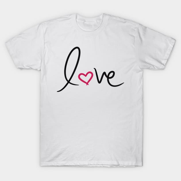 Love T-Shirt by BlueZenStudio